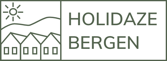 Holidaze Bergen logo i mørkegrønt
