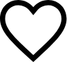 heart ikon i mørk variant