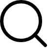 search ikon i mørk variant