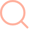 search ikon i ferskenfarget variant